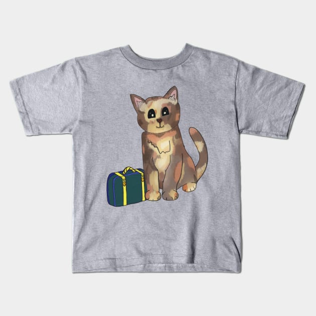 Adopt Don't Shop - Tortie Kitty Kids T-Shirt by nonbeenarydesigns